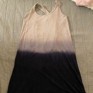 Splendid navy blue and grey tie dye dress